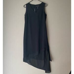White House Black market sz 4 asymmetrical shift cocktail dress‎